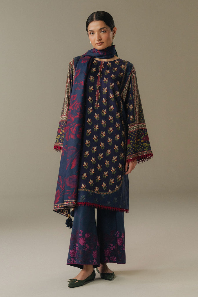 Zara Shahjahan Coco Prints Winter Edit V – Soft Current-7B