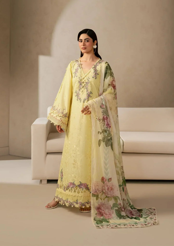 Elaf ECraft Chikankari Lawn – EHC-3A SUNSTONE