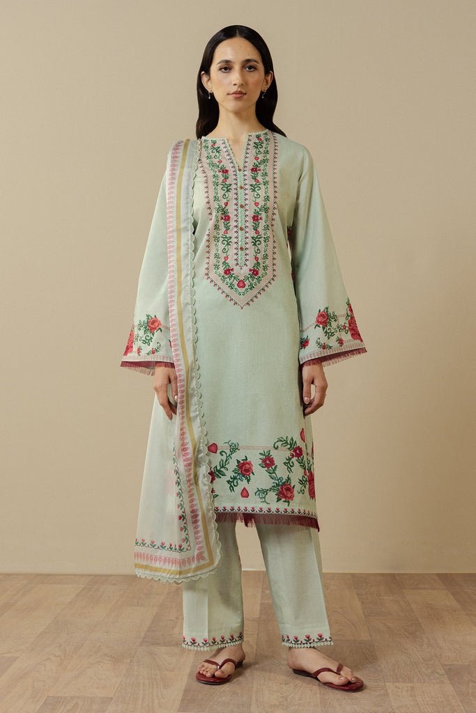 Zara Shahjahan Coco Prints Lawn Drop III – Ismeria-8B