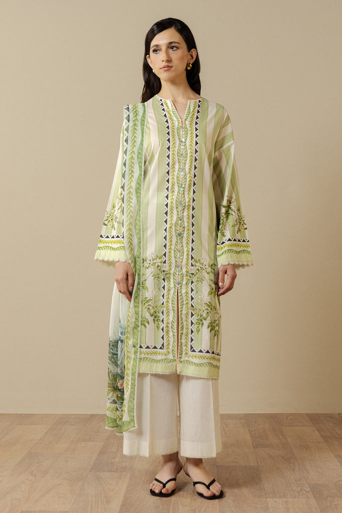 Zara Shahjahan Coco Prints Lawn Drop III – Nerine-1A