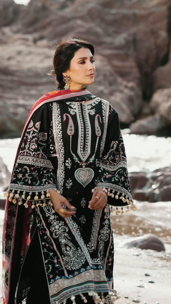 Sadaf Fawad Khan Festive Luxury Lawn – Kohl
