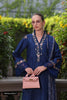 Saadia Asad Eid Luxury Schiffli Laserkari Lawn – D10- Royal Blue