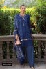 Saadia Asad Eid Luxury Schiffli Laserkari Lawn – D10- Royal Blue
