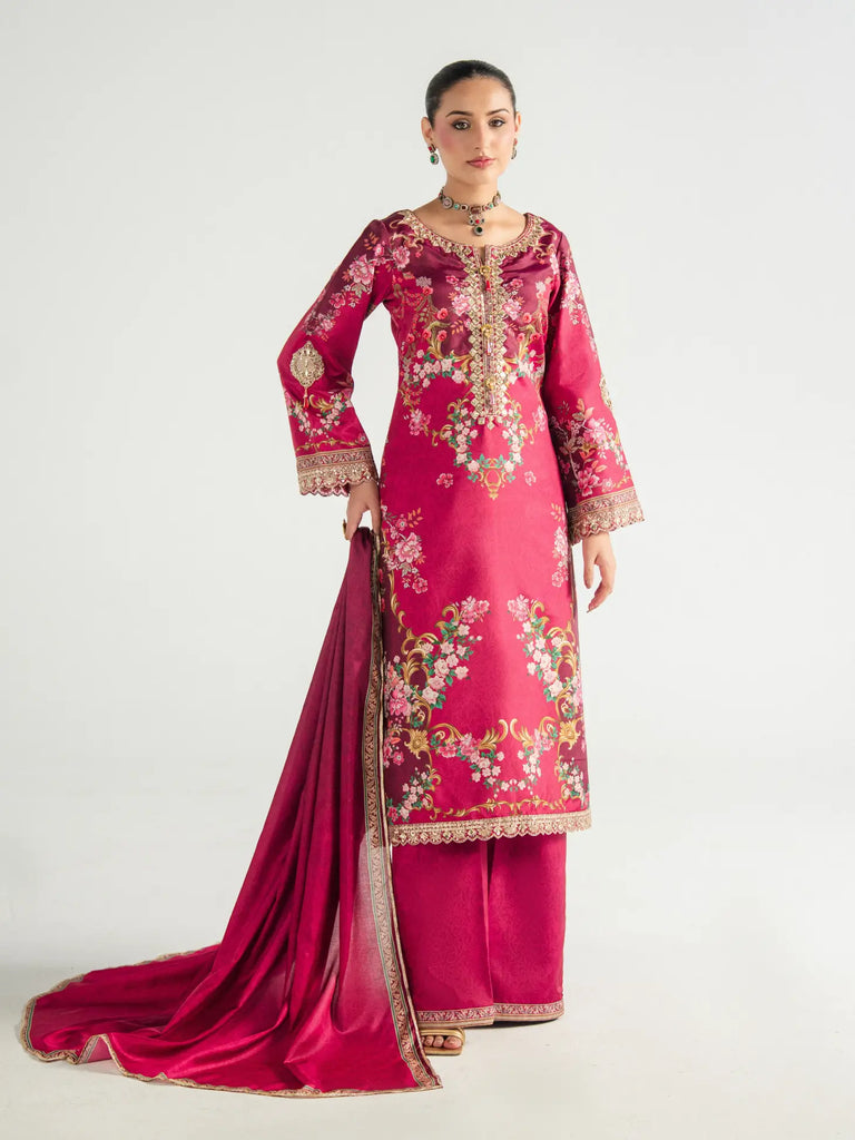 Gulaal Aira Printed Silk Formals – Garnet Garden