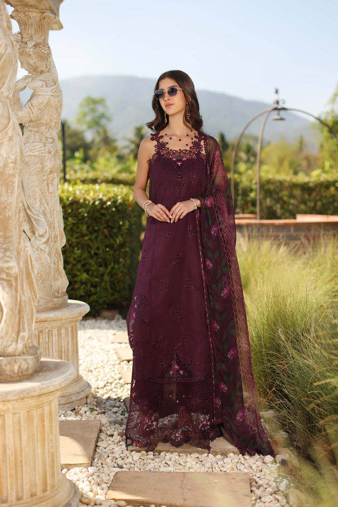 Saadia Asad Luxury Eid Schiffli Laserkari Lawn – D8 - B - Selene
