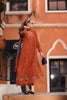 Saadia Asad Noor Eid Luxe Printskhaas Lawn – D7 - A -Tangerine Royal