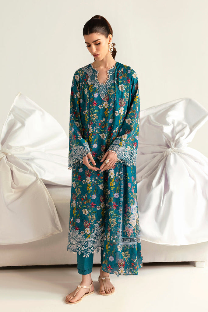 Qalamkar Lawn QPrints – PQ-10 Faha
