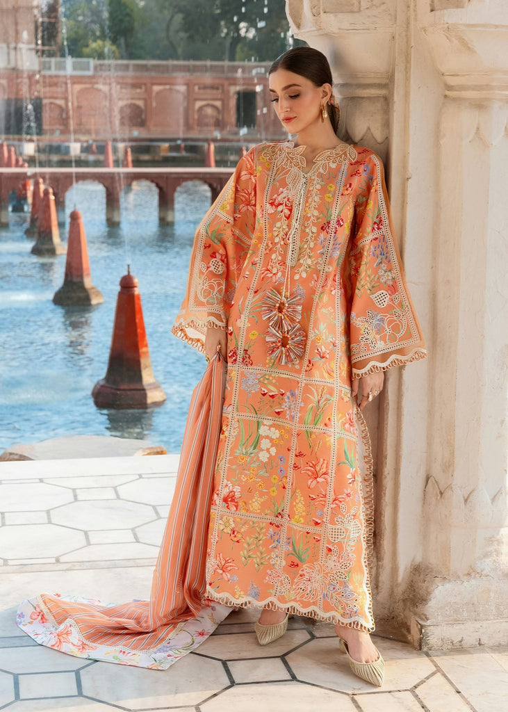 Crimson Flow Luxury Lawn – A SUMMER DANCE - D2A