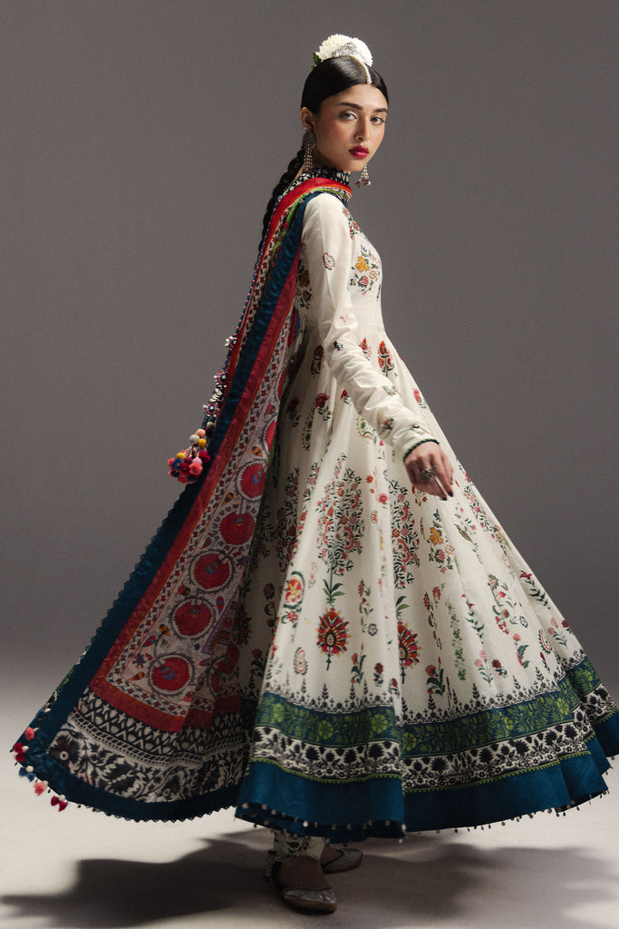 Zara Shahjahan Anarkali Festive Luxury Lawn – Mehruba-D10