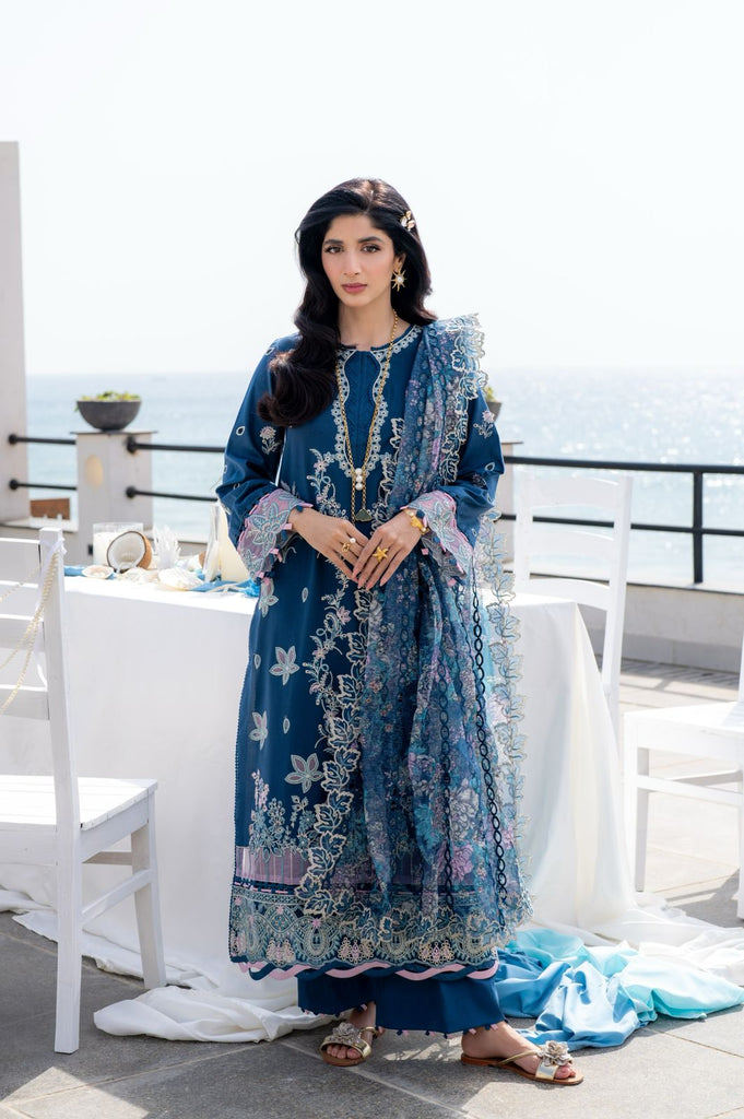 Aabyaan X Mawra Hocane · Saagar Luxury Lawn – AZURA (AS-03)