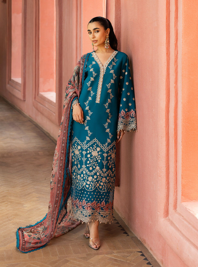 Zainab Chottani Chikankari Luxury Lawn – Izrah - 2A