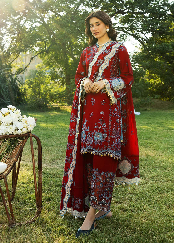 Sadaf Fawad Khan Siraa Luxury Lawn – KOI - A