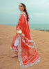 Crimson X Saira Shakira Luxury Lawn 2024 – Stars of Fire - Fiesta Coral