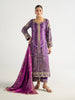 Gulaal Aira Printed Silk Formals – Plum Noir