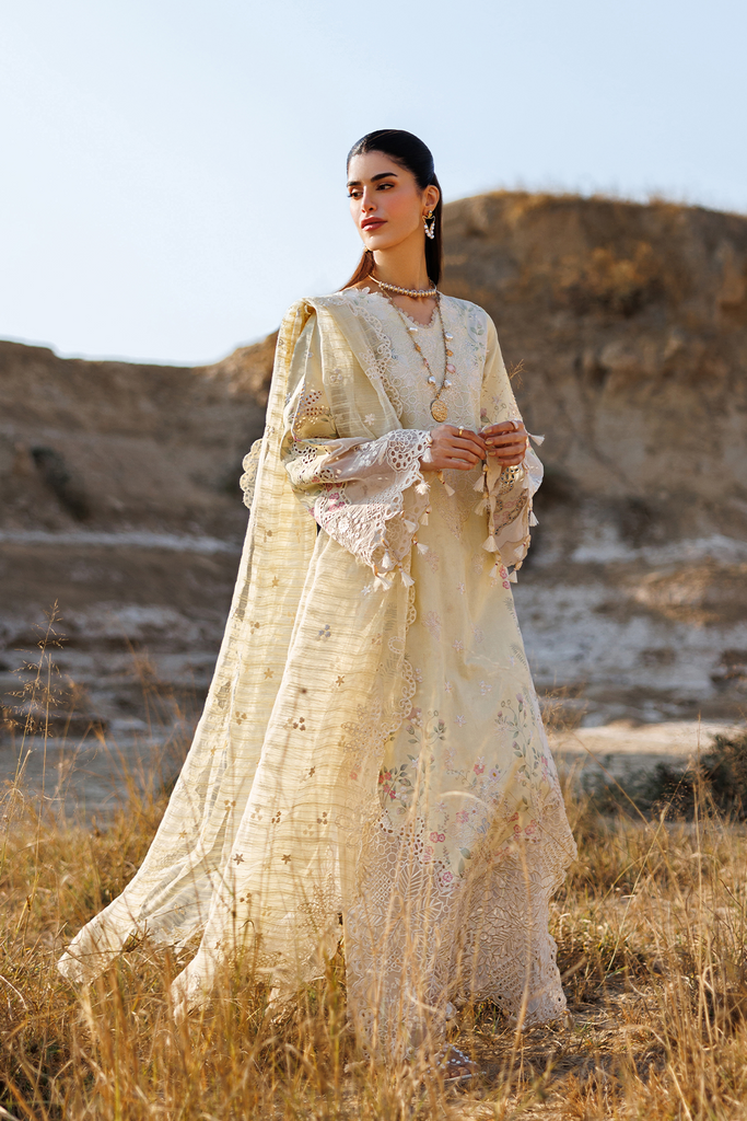 Emaan Adeel Sunlit Groove Luxury Lawn – BLOSSOM BEAT