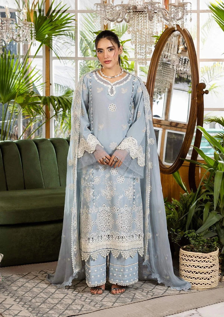 Elaf E.Craft Chikankari Lawn – EEC-3B SKY DREAM