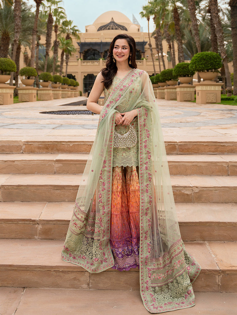 Faiza Saqlain Aya Eid Luxury Lawn – Eldira