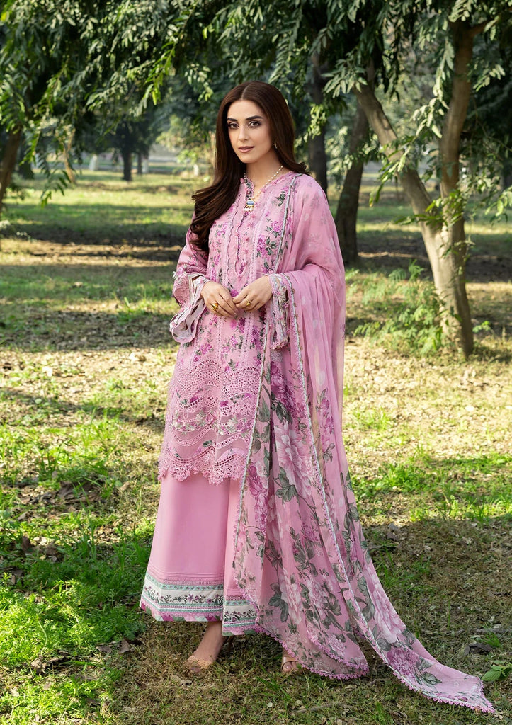 Elaf Chikankari Lawn Prints – ERC-3A MAN MAYAL