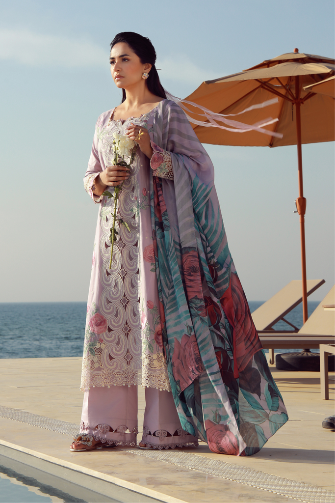 Gulmina Luxury Lawn – Muave Magic