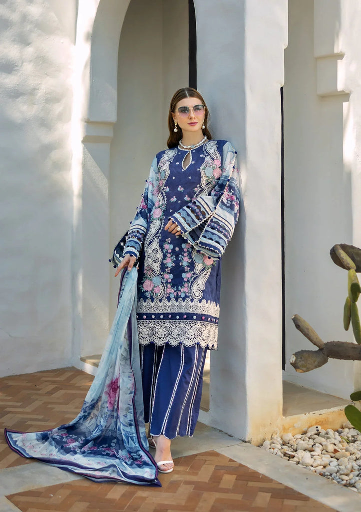 Elaf Signature Embroidered Spring/Summer Lawn – ETS-06A LONDON BLUES