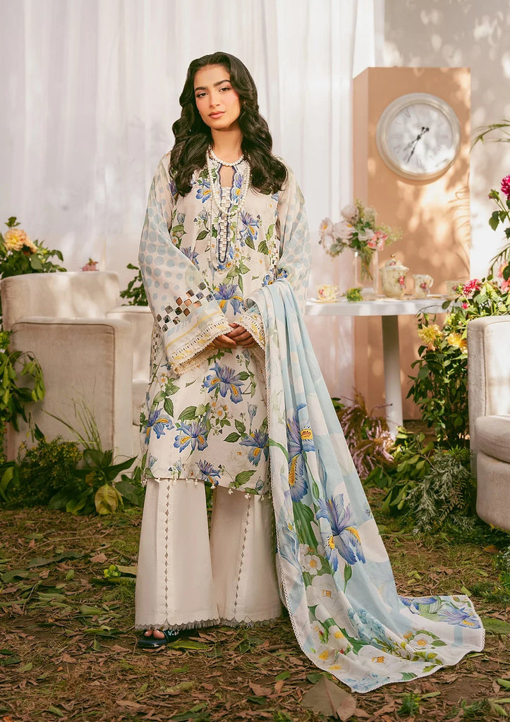 Elaf Prints Lawn Vol-2 – EPS-6A IVORY PETALS