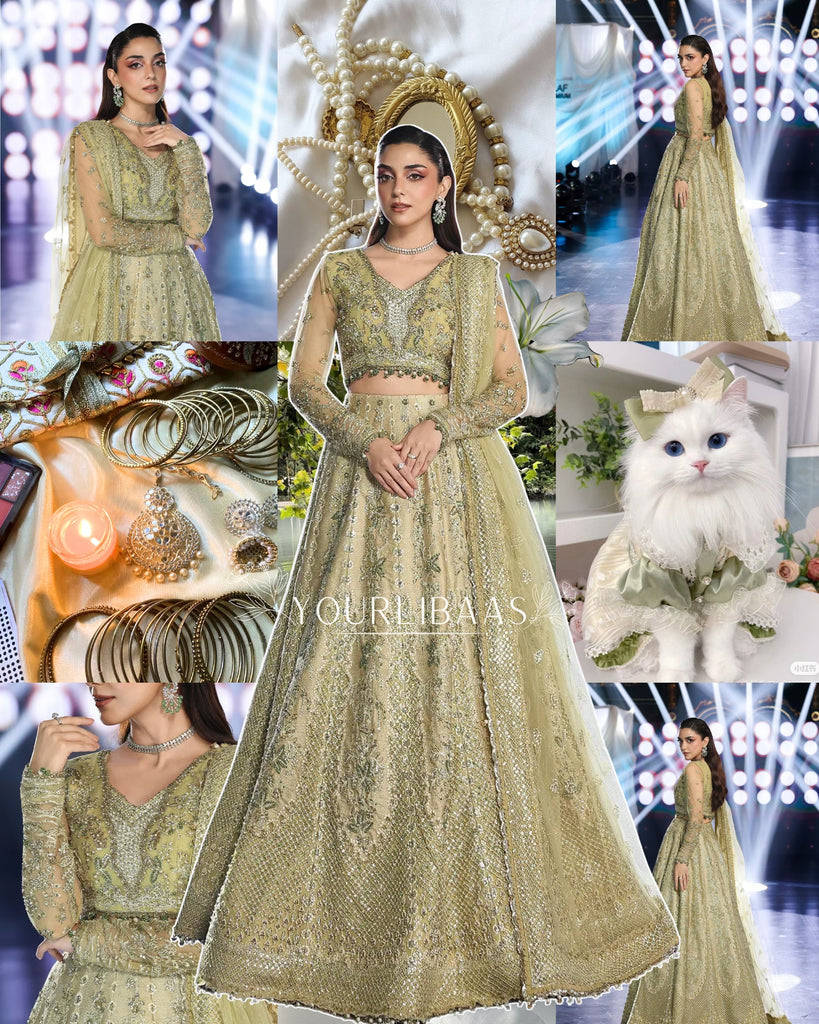 Elaf Stardom Luxury Handwork Wedding Formals – ESH-07 MINT MAJESTY
