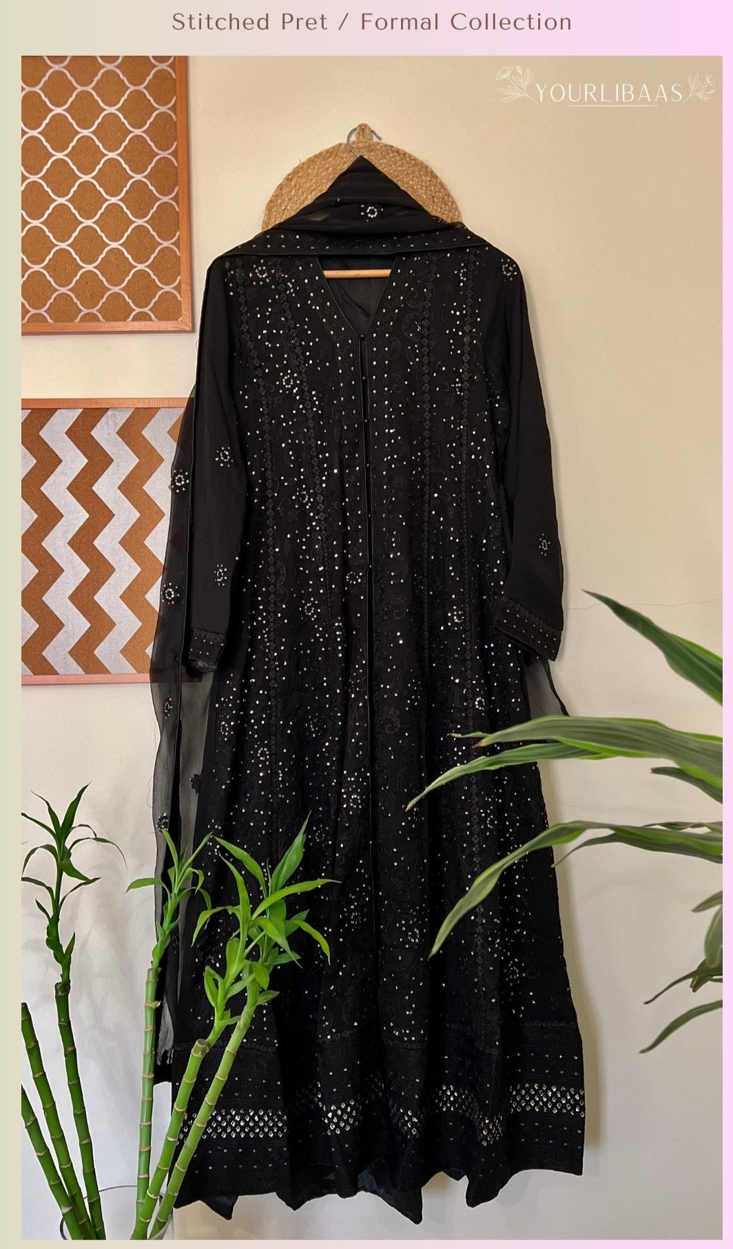 Formal Stitched/Pret Embroidered 3PC Pakistani Gown GNS-07 YourLibaas UAE Formal Stitched/Pret Embroidered 3PC Pakistani Gown GNS-07 YourLibaas UAE