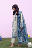 Sahar Mirha Lawn – Indigo Cream Folk
