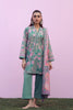 Sahar Mirha Lawn – Olive Blush Reverie