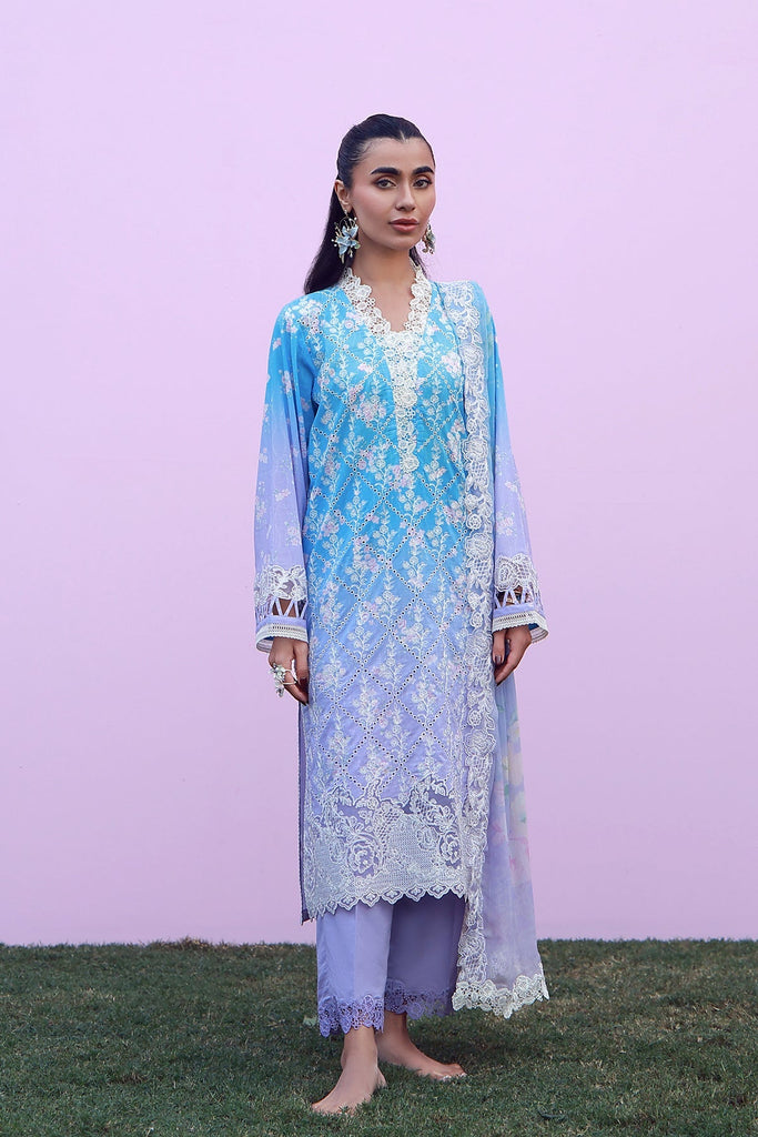 Sahar Mirha Lawn – Indigo Amethyst