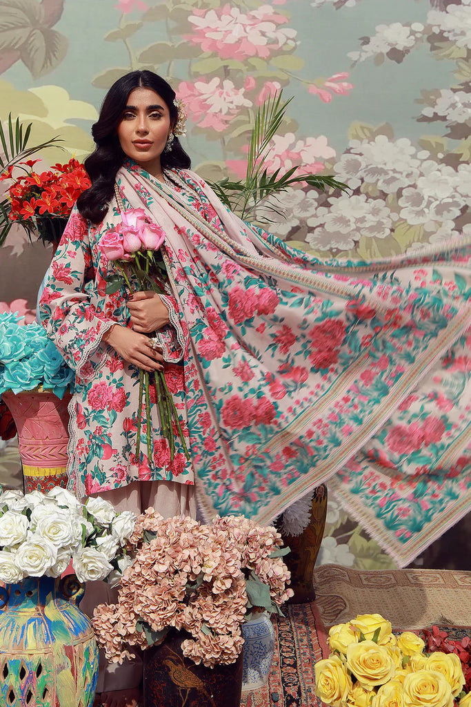 Sahar Mirha Lawn – Ivory Bloom