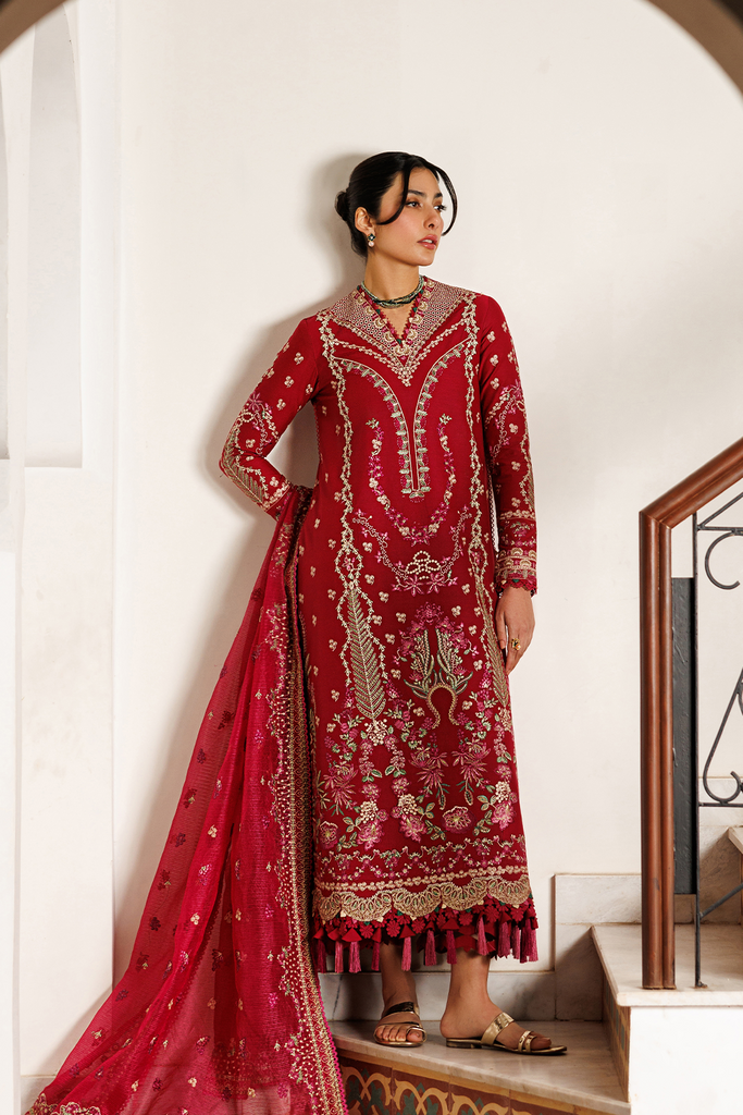 Emaan Adeel Mirabelle Festive Luxury Lawn – GARDENIA GLOW