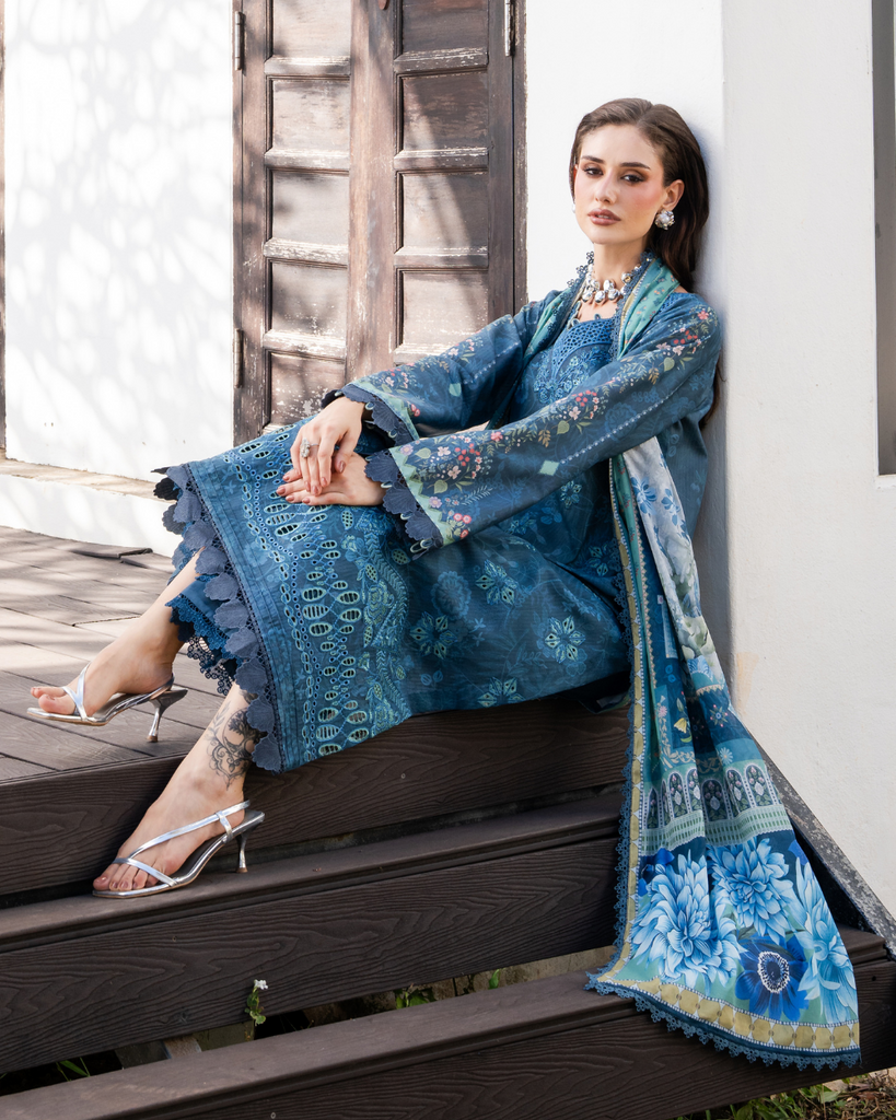 Aabyaan Shezlin Chikankari Lawn Edit – ZERIEL (AZ-08)