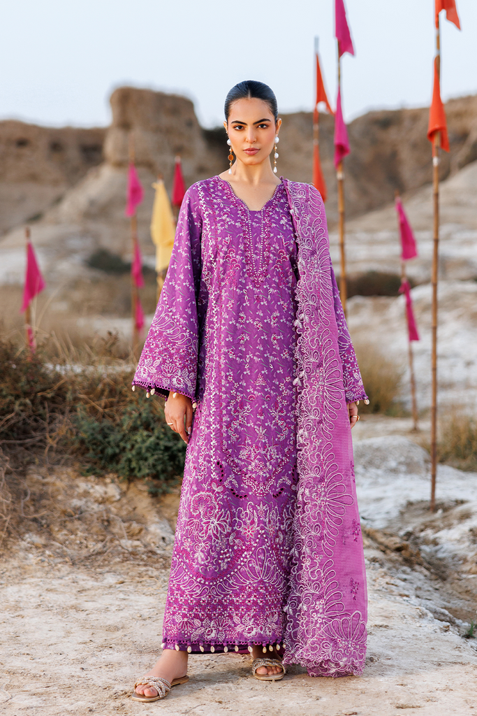 Emaan Adeel Sunlit Groove Luxury Lawn – FLORAL FRENZY