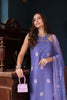 Saadia Asad Eid Luxury Schiffli Laserkari Lawn – D2- Indigo