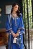 Saadia Asad Eid Luxury Schiffli Laserkari Lawn – D4- Ink Blue