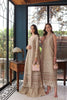 Saadia Asad Eid Luxury Schiffli Laserkari Lawn – D1- Beige