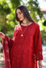 Noor by Saadia Asad Luxury Chikankari Lawn Collection – D2-B deep Red and maroon