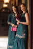 Saadia Asad Eid Luxury Schiffli Laserkari Lawn – D5- Teal
