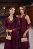Saadia Asad Eid Luxury Schiffli Laserkari Lawn – D12- Plum