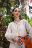 Noor by Saadia Asad Luxury Chikankari Lawn Collection – D6-B White Laser and schifli