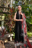 Noor by Saadia Asad Luxury Chikankari Lawn Collection – D6-A Black Laser and schifli