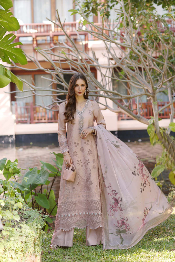 Saadia Asad Noor Eid Luxury Laserkaari Lawn – D6-B