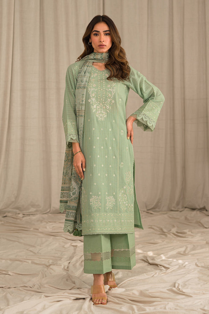 Sahar Mirage Luxury x Kiran Malik Lawn Collection – Textured Lawn 3 Piece (Embroidered)-S24-TL-L1-04