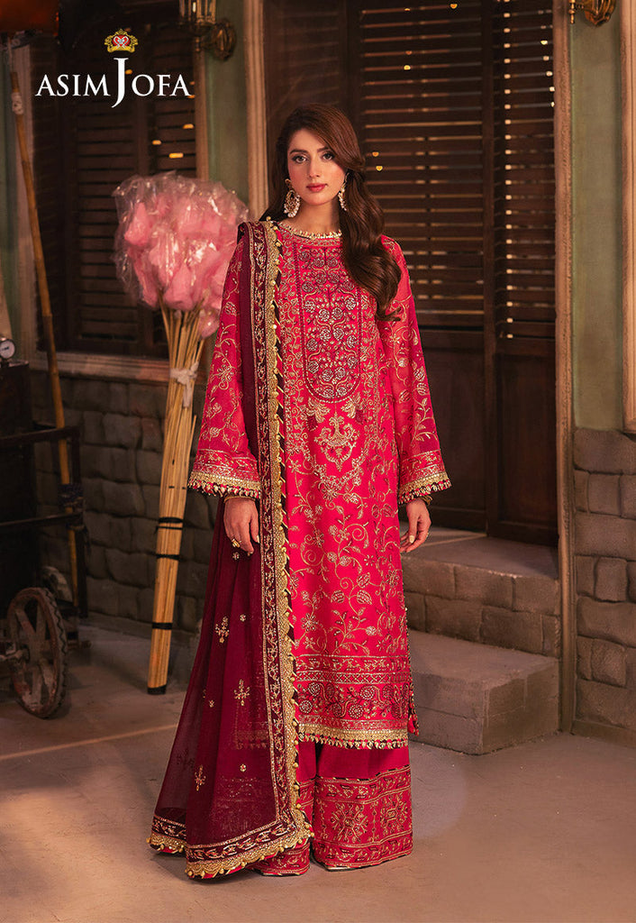 Asim Jofa Chamkeeli Festive Formals – AJKK-11 Embroidered Chiffon