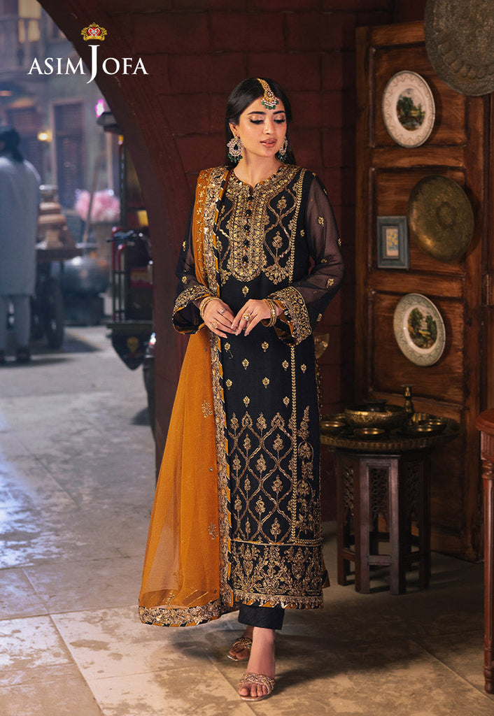 Asim Jofa Chamkeeli Festive Formals – AJKK-15 Embroidered Chiffon