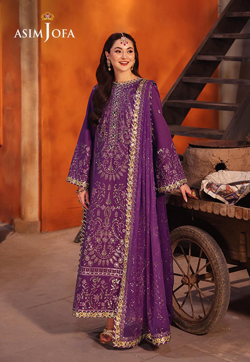 asim jofa purple dress Asim Jofa Festive Pakistani Luxury Dress