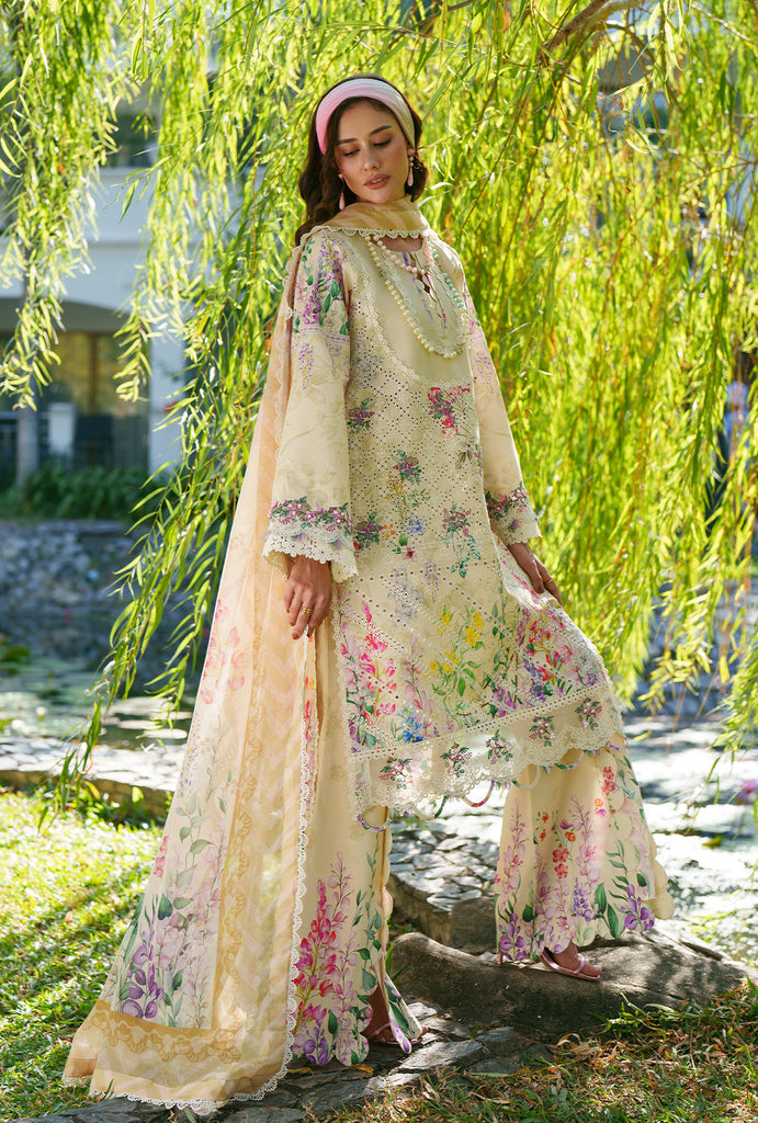 AJR Printed Chikankari Lawn – Lila