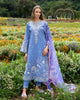 Mushq Hemline Lawn · The Secret Garden – Azure Bloom