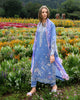 Mushq Hemline Lawn · The Secret Garden – Azure Bloom